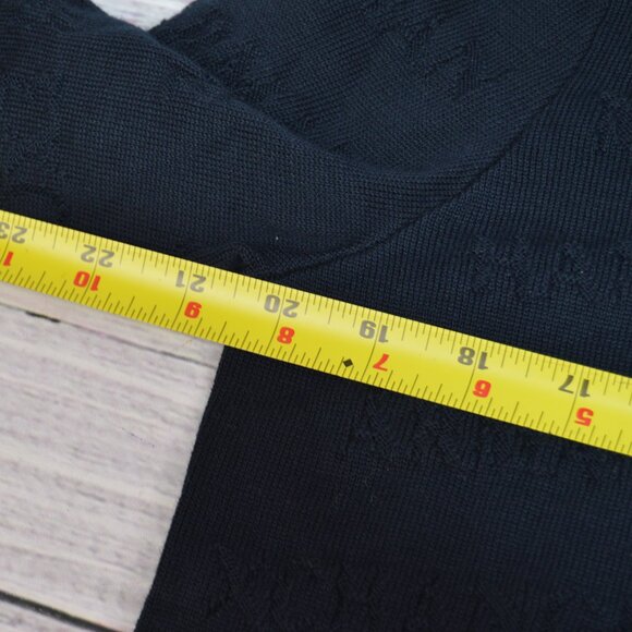 Armani Exchange Navy Oblique Logo Pullover Sweater Size Medium NWT - Picture 8 of 16